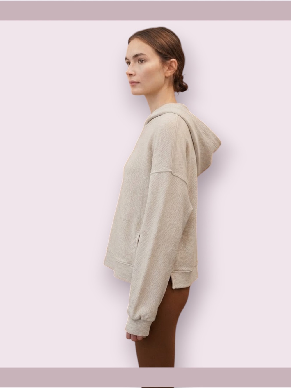Madewell MWL Gray Airyterry Hoodie Sweatshirt